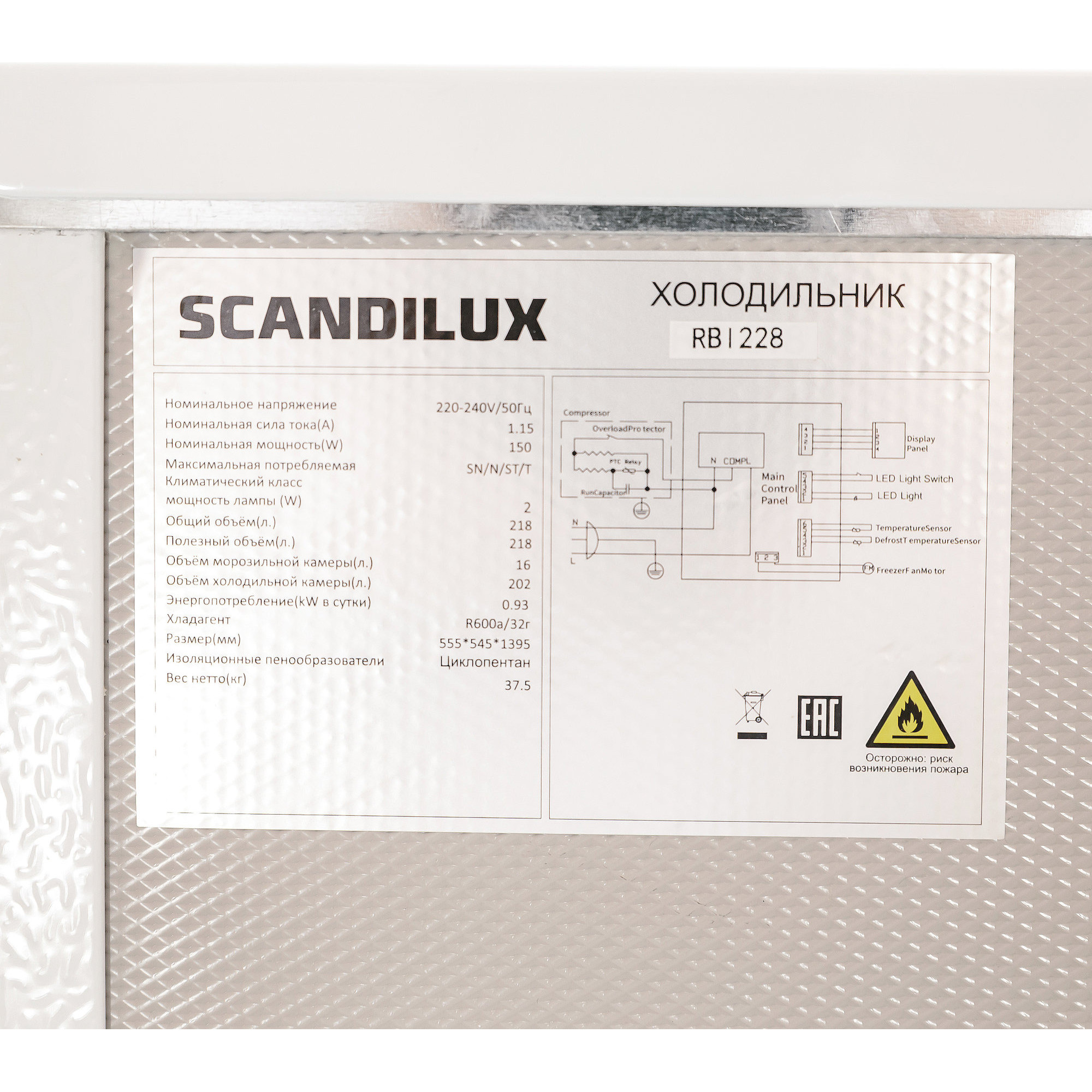 ������������ ����������� SCANDILUX RBI228